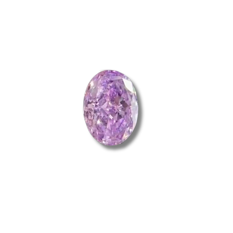 Oval Fancy Intense Pinkish Purple
