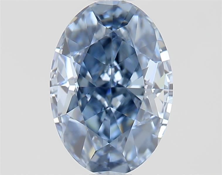 Oval Fancy Vivid Blue
