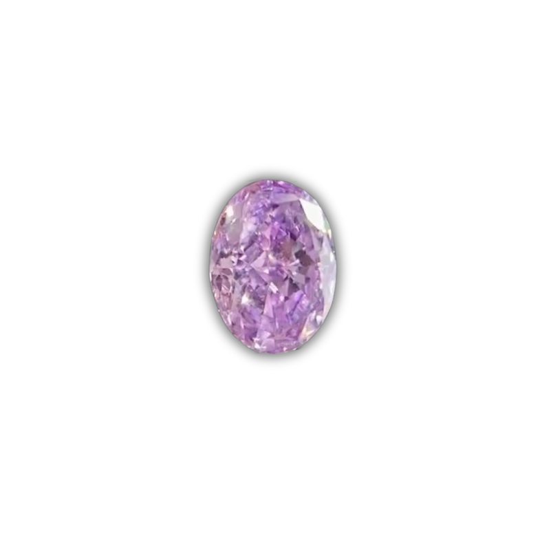 Oval Fancy Intense Pinkish Purple