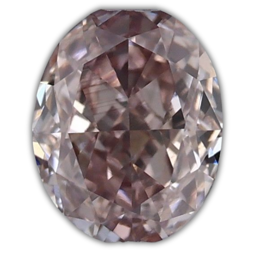 Oval Fancy Brown Pink