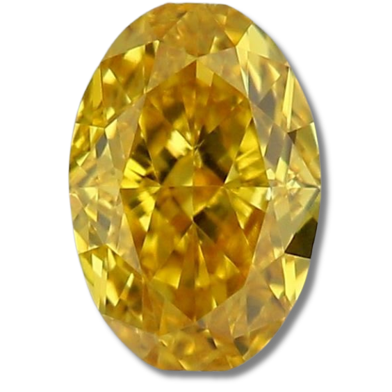Oval Fancy Vivid Orangey Yellow