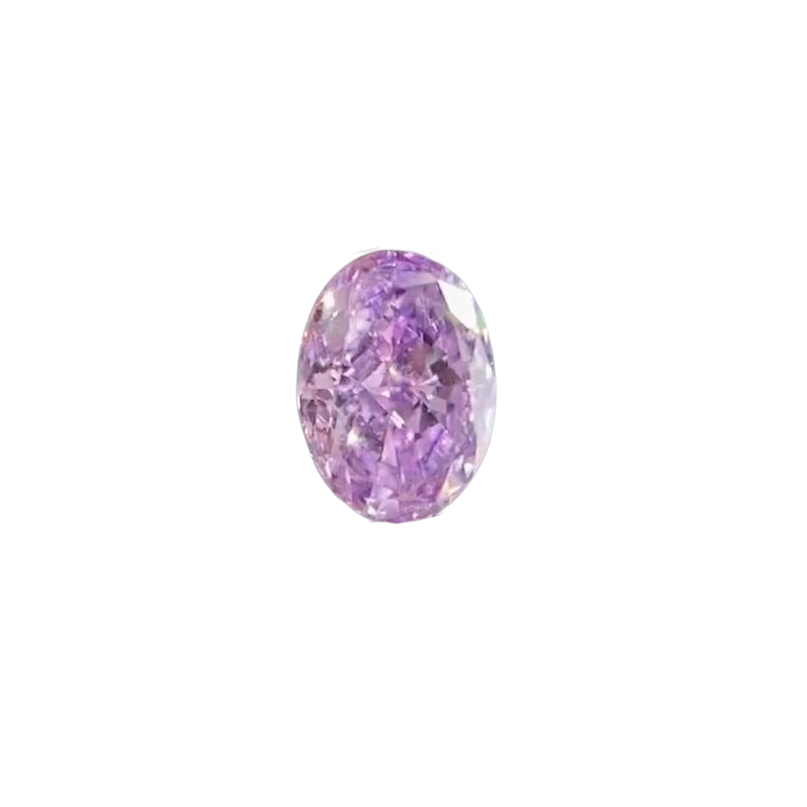 Oval Fancy Intense Pinkish Purple
