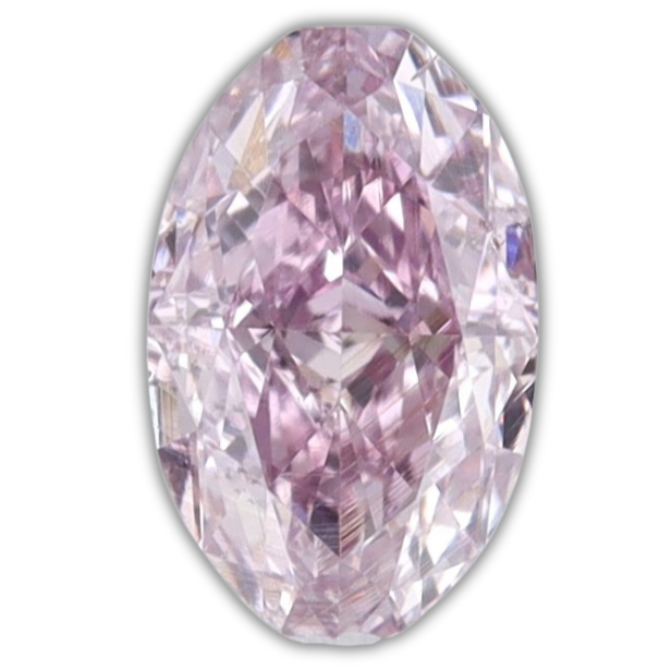 Oval Fancy Intense Purple Pink