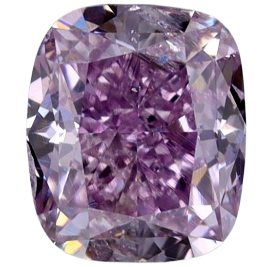 Cushion brilliant Fancy Intense Purple