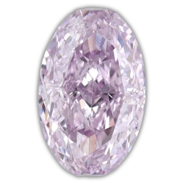 Oval Fancy Pinkish Purple
