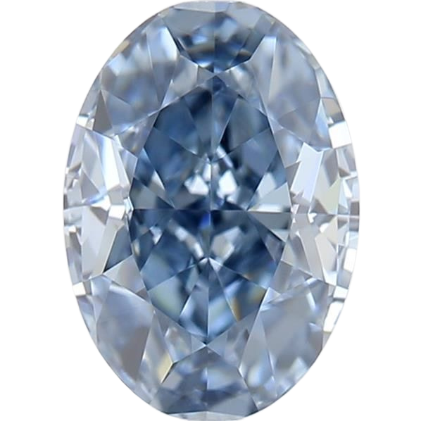 Oval Fancy Vivid Blue