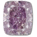 Cushion brilliant Fancy Intense Pink Purple