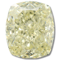 Cushion brilliant Fancy Light Yellow
