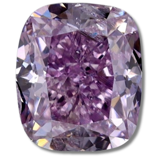 Cushion brilliant Fancy Intense Purple