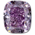 Cushion brilliant Fancy Intense Purple