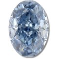 Oval Fancy Vivid Blue