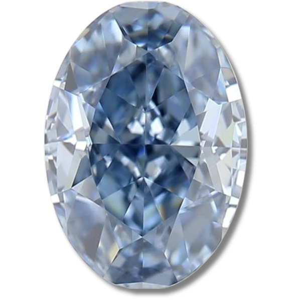 Oval Fancy Vivid Blue