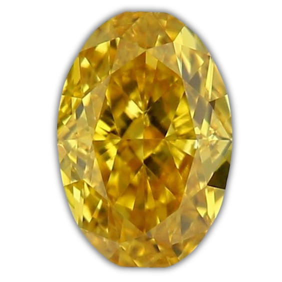 Oval Fancy Vivid Orangey Yellow
